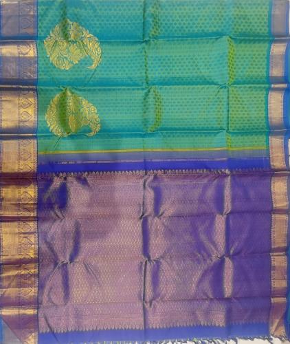 ARNI SILK HALF FINE ZARI SAREE WITH BLOUSE